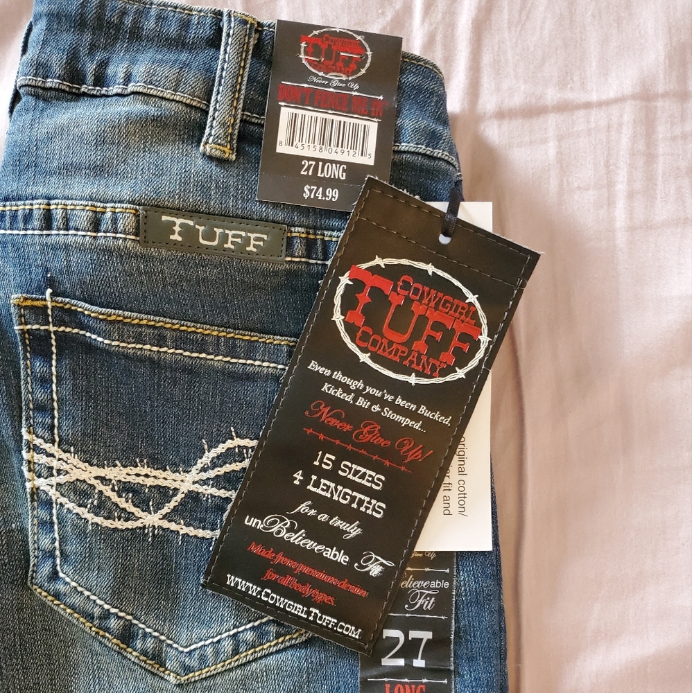 Cowgirl Tuff riding jeans